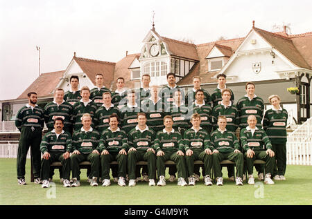 Worcestershire County Cricket Club Team Shot (colori). Foto Stock