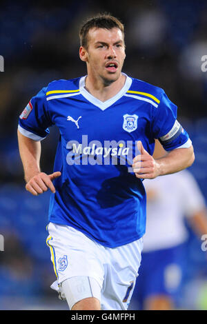 Calcio - Carling Cup - terzo turno - Cardiff City v Leicester City - Cardiff City Stadium. Paul Quinn, Cardiff City Foto Stock