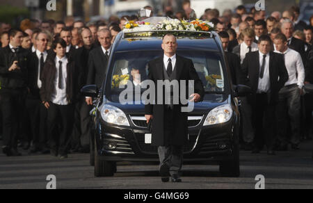 Helensburgh fire funerale Foto Stock