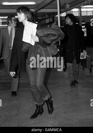 Intrattenimento - Jane Fonda - Aeroporto di Heathrow Foto Stock