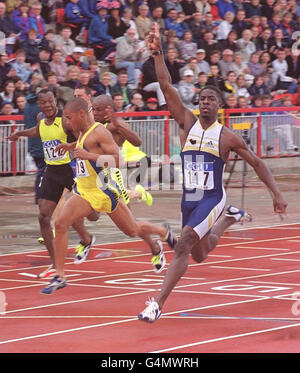 Atletica leggera/camere-100m Win 2 Foto Stock