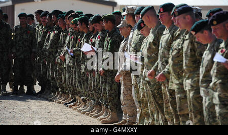 Truppe in Afghanistan Foto Stock