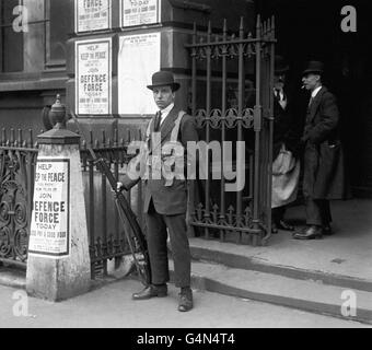 Politica inglese - Scioperi - Sciopero dei minatori - Londra - 1921 Foto Stock