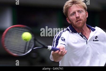 Tennis/Wimbledon Becker Foto Stock