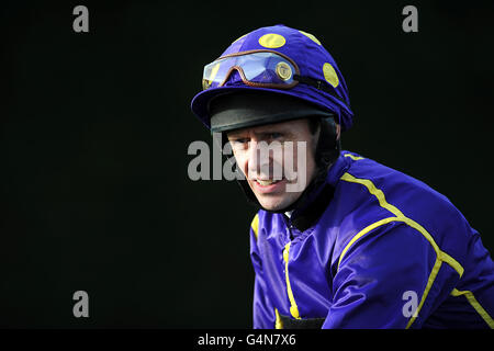 Corse di cavalli - Ippodromo di Nottingham. Ted Durcan, jockey Foto Stock