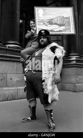 Giant Haystacks/timbri lancio Foto Stock