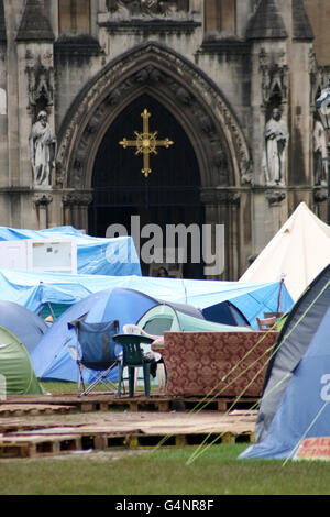 Occupare la protesta di Bristol Foto Stock