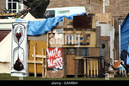 Occupare la protesta di Bristol Foto Stock