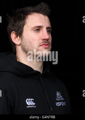 Tommy Seymour dei guerrieri di Glasgow durante il lancio della Coppa 1872 al Knockhill Racing Circuit, Dunfermline. PREMERE ASSOCIAZIONE foto. Data immagine: Giovedì 24 novembre 2011. Il credito fotografico dovrebbe essere: Andrew Milligan/PA Wire Foto Stock