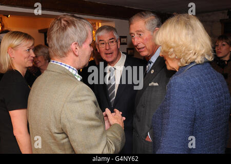 Royal visita in Lincolnshire Foto Stock