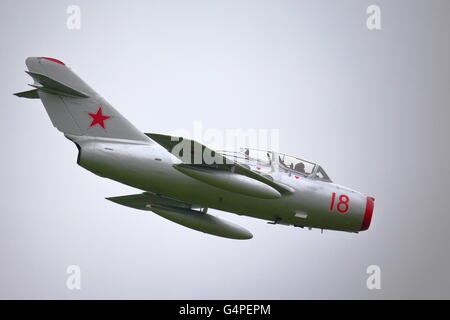 RAF Cosford, Wolverhampton, Regno Unito. 19 giugno 2016. Il norvegese Mig15 ha fatto un aspetto raro. Credit: Uwe Deffner/Alamy Live News Foto Stock