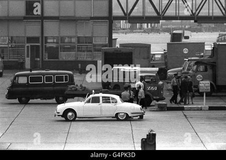 Jaguar auto della polizia. Foto Stock