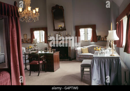 PA Foto 20/6/66 Camera da letto di Lady Churchill al Chartwell Manor a Westerham, Kent, ex casa del compianto Sir Winston Churchill. Foto Stock