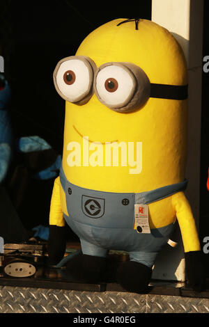 Spregevole Me Minion bambola ripiene. Canfield fiera. Mahoning County Fair. Canfield, Youngstown, Ohio, Stati Uniti d'America. Foto Stock