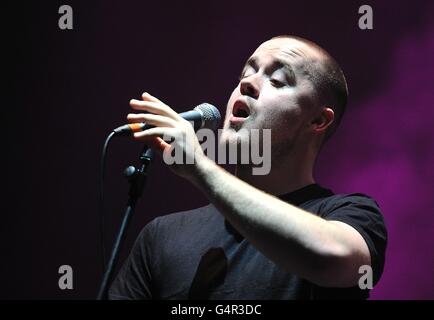 Maverick Sabre si esibisce durante il Winter Wonderland di XFM all'O2 Apollo di Manchester. Foto Stock