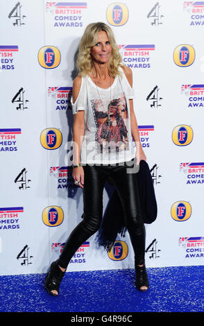 Ulrika Jonsson arriva al British Comedy Awards presso i Fountain Studios di Londra. Foto Stock