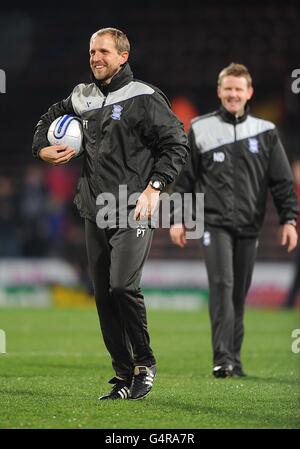 Il primo allenatore di squadra della città di Birmingham Paul Trollope (a sinistra) e Head Di scienza dello sport Nick Davies Foto Stock