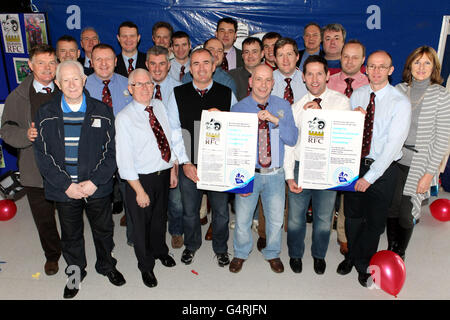 Rugby Union - Coaching Positive Scozia - Hillfoots Rugby Club Foto Stock