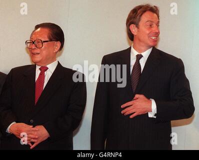 Jiang Zemin Blair Foto Stock