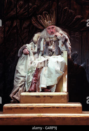 Nigel Hawthorne/Re Lear Foto Stock