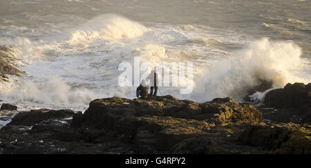 Tempeste ancorare la Gran Bretagna Foto Stock