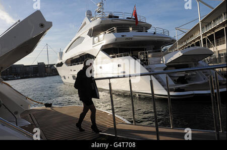 Tullet Prebon London Boat Show Foto Stock