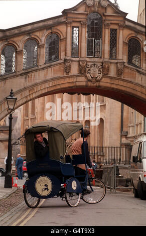 Oxford Rickshaw Tour Foto Stock