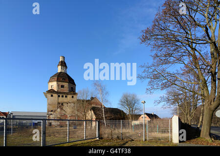 Ex macello torre ( " suini dome' ) nella ex urbano e di bestiame macello, in Germania, in Sassonia, Sassonia, , Dresde Foto Stock