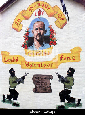 Ulster murale di ripresa Foto Stock
