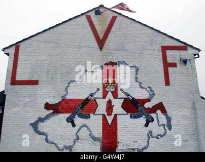 Ulster murale di ripresa Foto Stock