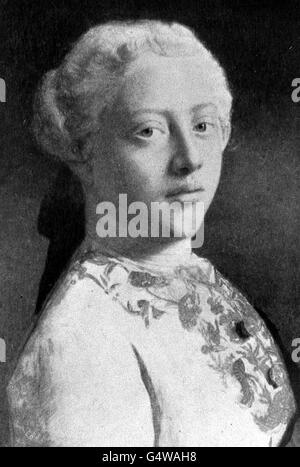 RE GIORGIO III: Re Giorgio III (1738-1820), re di Gran Bretagna e Irlanda (1760-1820) e di Hannover (1815-1820). Durante il suo regno le colonie americane furono perse e la Gran Bretagna andò in guerra con la Francia rivoluzionaria. Divenne folle nel 1811 e suo figlio divenne reggente per il resto del suo regno. Foto Stock