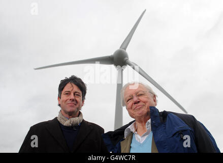 Glyndebourne installazione turbina eolica Foto Stock