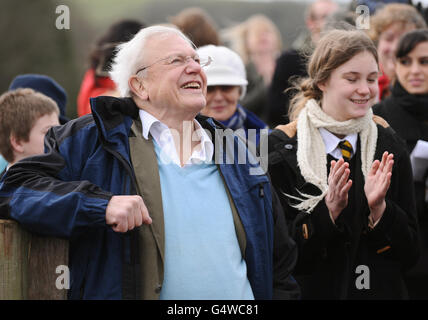 Glyndebourne installazione turbina eolica Foto Stock