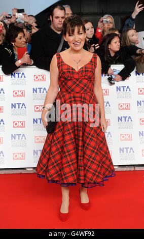 National Television Awards 2012 - Arrivi - Londra. Lorraine Kelly arriva per i 2012 NTA Awards alla O2, Greenwich, Londra Foto Stock