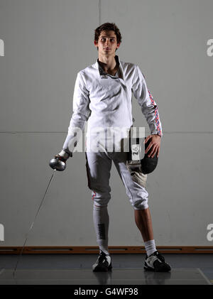 Pentathlon moderno - GB Uomini Squadra Photocall - Università di Bath Foto Stock