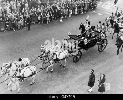 Royalty - Il Re Olav V di Norvegia Visita di Stato - Scozia Foto Stock