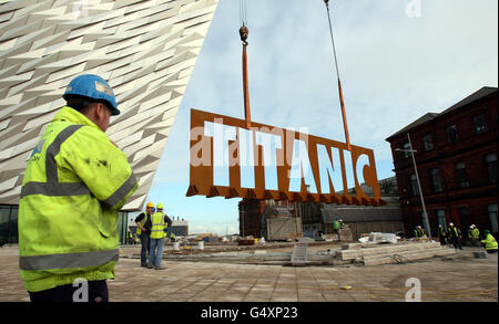 Titanic Belfast attrazione turistica Foto Stock