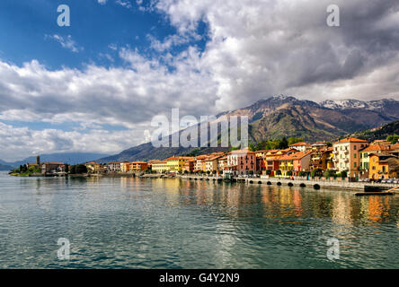 (Gravedona lago di Como) all ora d'oro Foto Stock