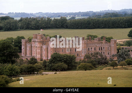 Edifici e monumenti - Castello di Herstmonceux - Royal Observatory di Greenwich funzione - East Sussex Foto Stock