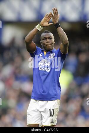 Calcio - fa Cup - Fifth Round - Everton v Blackpool - Goodison Park. Everton's Royston Drenthe dopo il fischio finale. Foto Stock