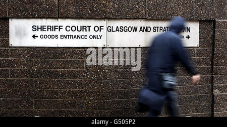 Glasgow Sheriff Court. Vista generale del Glasgow Sheriff Court Foto Stock