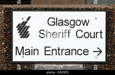 Glasgow Sheriff Court. Vista generale del Glasgow Sheriff Court Foto Stock