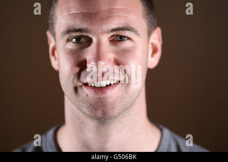 Anthony Gerrard della città di Cardiff durante una giornata di media al vale Resort, Hensol. Foto Stock