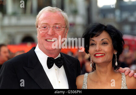 BAFTA Caine moglie Foto Stock