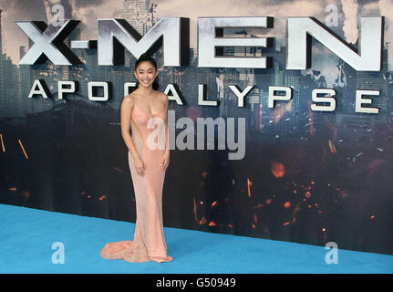 9 maggio 2016 - Lana Condor frequentando "X-Men Apocalypse' globale di screening della ventola al BFI Imax a Londra, Regno Unito. Foto Stock