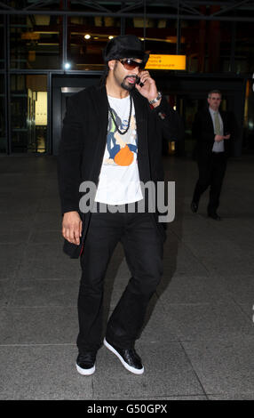 Boxing - David Haye restituisce al Regno Unito - Aeroporto di Heathrow Foto Stock