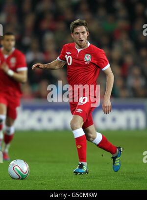 Calcio - International friendly - Gary Speed Memorial Match - Galles / Costa Rica - Cardiff City Stadium. Joe Allen, Galles Foto Stock