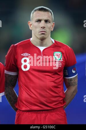 Calcio - International friendly - Gary Speed Memorial Match - Galles / Costa Rica - Cardiff City Stadium. Craig Bellamy, Galles Foto Stock