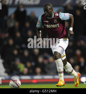 West Ham United's Abdoulaye Faye durante la partita del campionato Npower all'Upton Park, Londra. Foto Stock