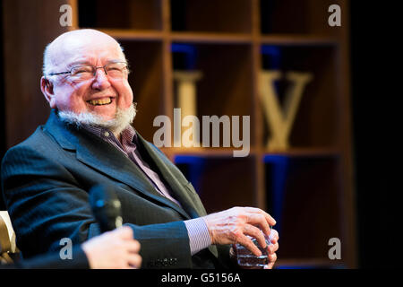 Thomas Keneally, Australian romanziere, drammaturgo e autore di non-fiction. Autore del best seller "chindler Arca dell', il Booker Prize-winning romanzo del 1982. A Hay Festival della letteratura e delle arti, 30 maggio 2016 Foto Stock